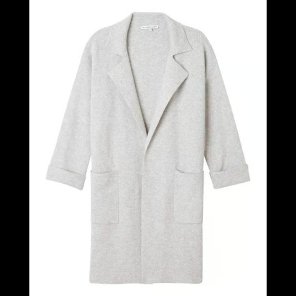 The Cashmere Project Double Knit Overcoat London Grey Heather Size L